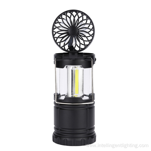 Multifunction Camping COB Tent Light Outdoor With Fan